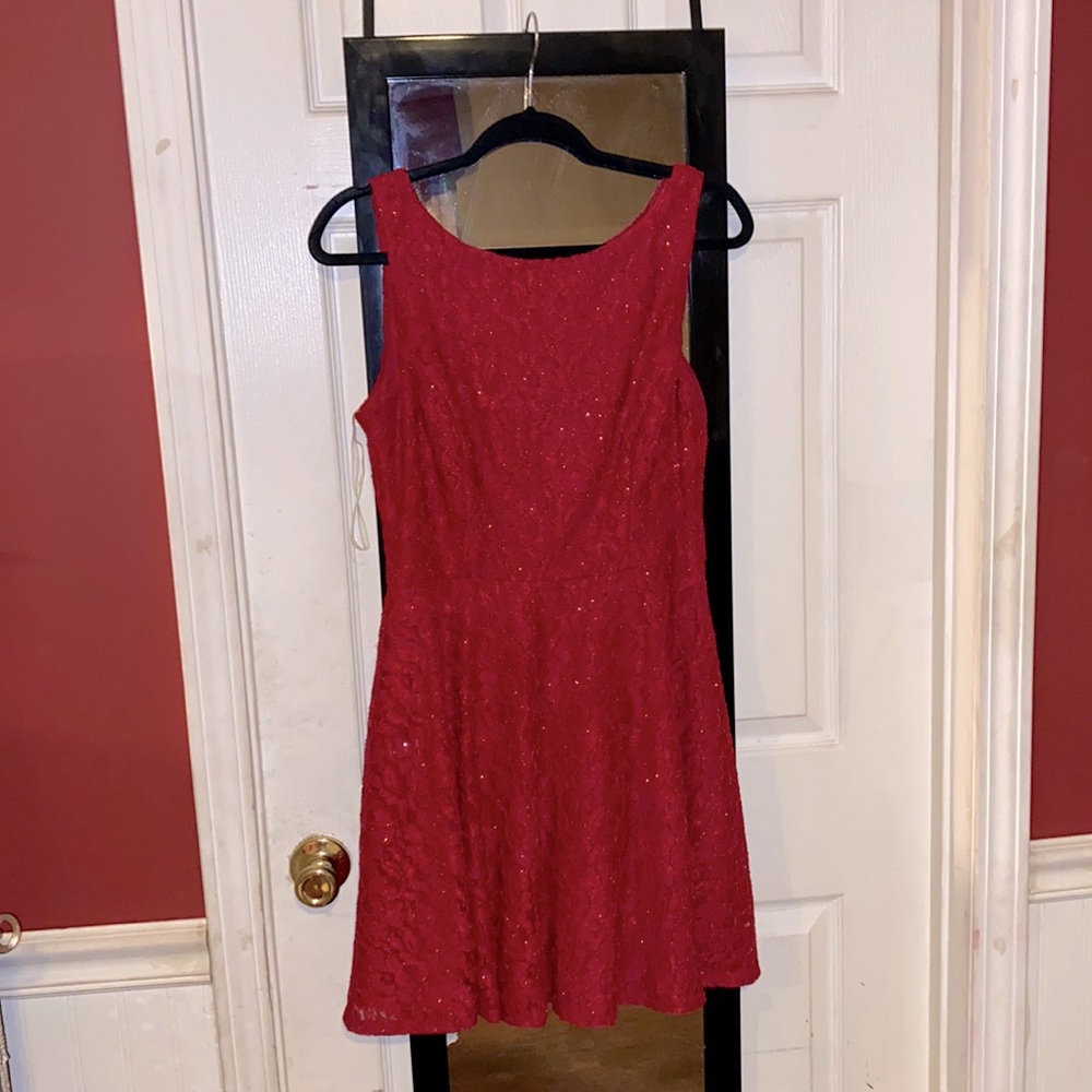 Beautiful red sparkling dress